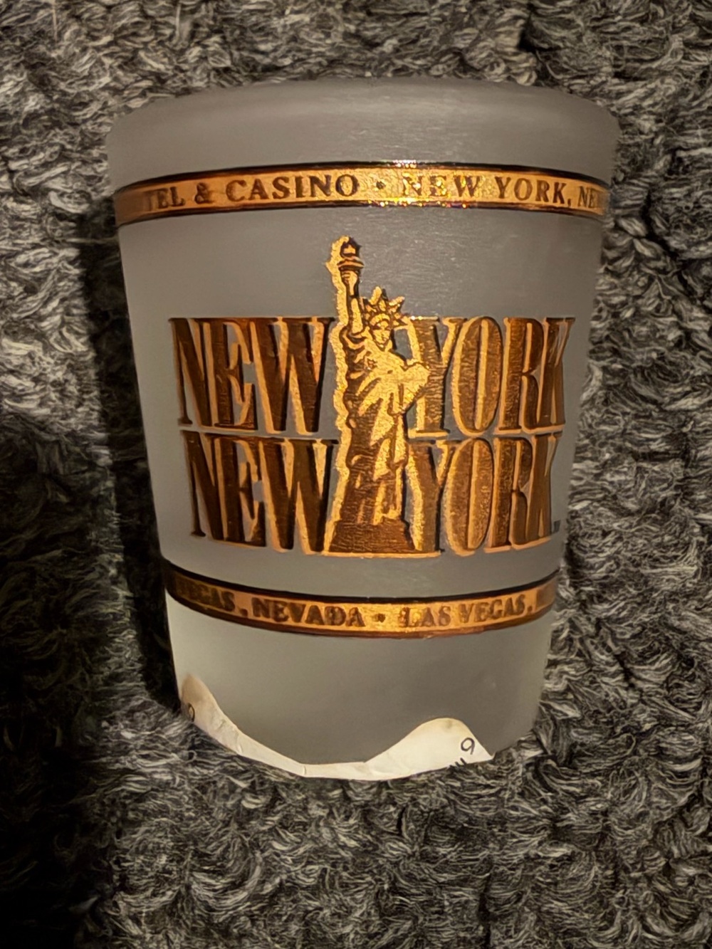 New York New York casino Las Vegas shot glass